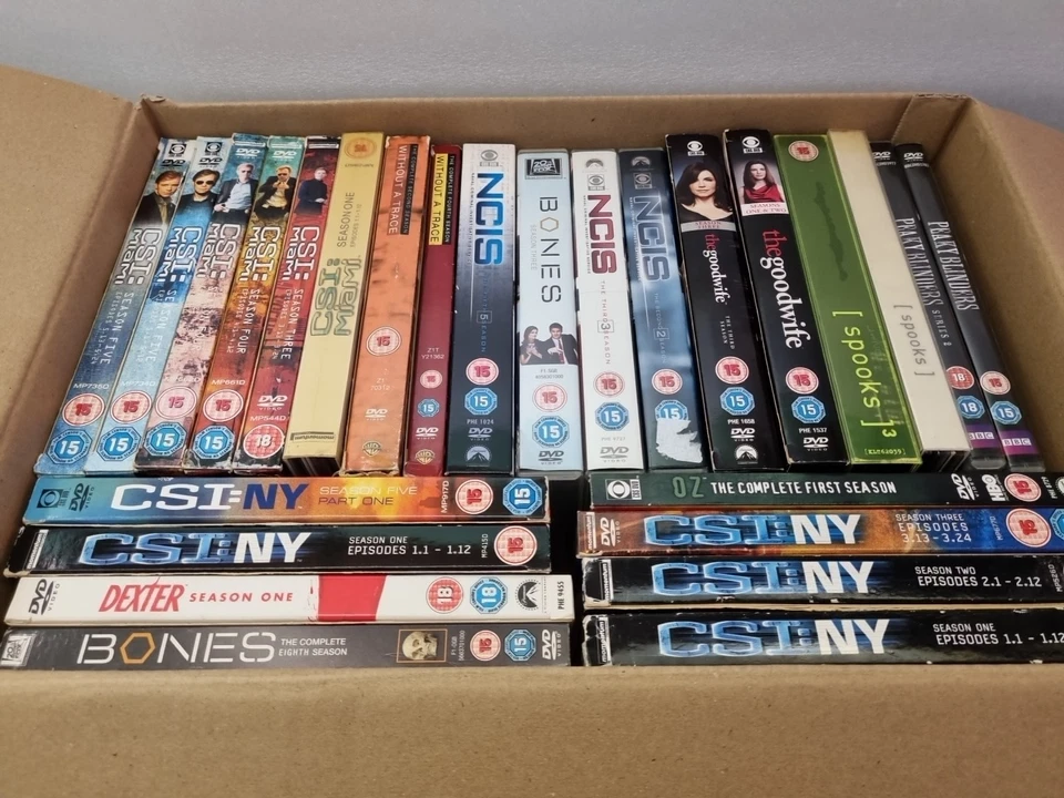 Job Lot TV Drama DVD Bundle – CSI, NCIS, Bones, Spooks, Good Wife, Oz (Region 2) - Image 1 of 3