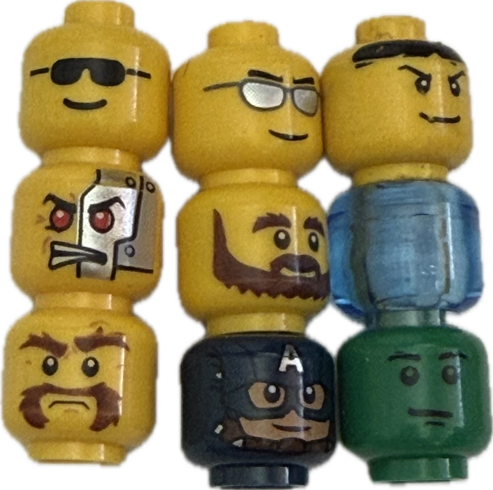 LEGO LEGO😊🌟 BULK LOT  minifigure HEADS  BOYS GIRLS CHILDREN ADULT TOYS- - Image 1 of 1