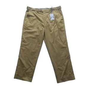 Peter Christian Trousers Men W38 L27 Straight Regular Brand New Tags Mustard  - Picture 1 of 10