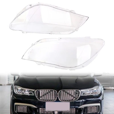 2x Cubierta de lente de faro transparente para BMW F02 F01 2009-2015 740i 750i 760Li Foto 1 de 4