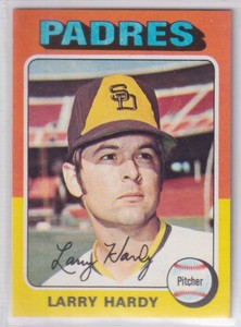 Larry Hardy  1975 Topps Rookie #112 San Diego Padres EX {0308