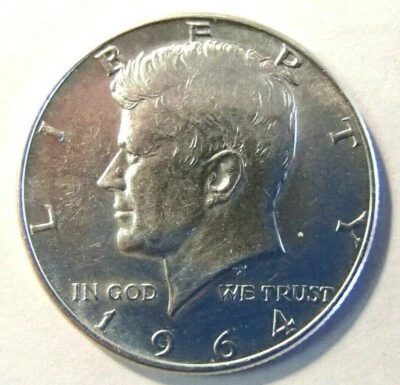 1964-D KENNEDY HALF DOLLAR ERROR DDO FS-108  NICE AU COIN #1 FREE SHIP - Image 1 of 3