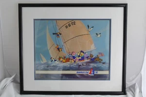 Hanna Barbera America’s Cup Signed Animation Cel Limited Edition 122/400 Rare - Picture 1 of 14