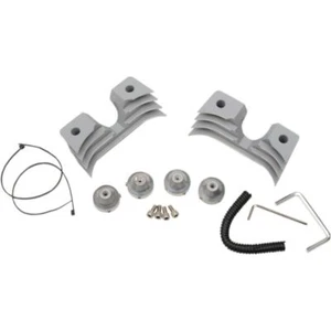 Drag Specialties Spark Plug/Head Bolt Covers Silver Finned For Harley 04-16 XL - Picture 1 of 1