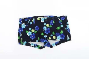 Hollister Womens Black Floral Cotton Blend Hot Pants Shorts Size W23 in - Picture 1 of 12