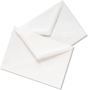Sobres de invitación blancos de 5x7" solapa de diamante 100GSM - 133x184 mm - Imagen 1 de 2