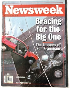 Newsweek Magazine October 1989 Bracing for the Big One Earthquake San Francisco - Imagen 1 de 7