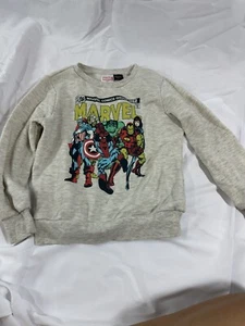 Marvel Boys Superhero Graphic Pullover Sweater Crew Neck Long Sleeve Small/sze 5 - Picture 1 of 3