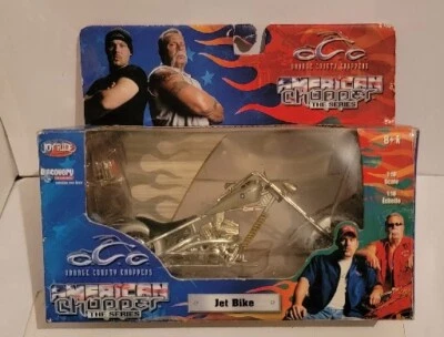 OCC Orange County Choppers American Chopper Chrome Jet Bike Diecast 1:18 Scale - Image 1 of 4