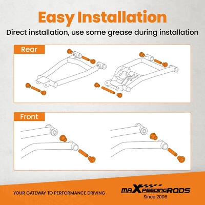 Kit de buje de suspensión para Polaris Ranger XP 800 Crew 900 diésel 2010-2014 Foto 1 de 4