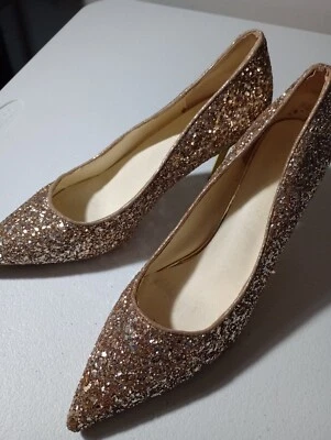 Zapatos de salón formales de tacón de aguja con punta para mujer elegantes tacones medios talla 41  Foto 1 de 4