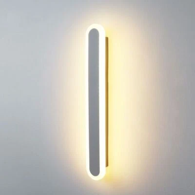 Acrílico LED Línea Hotel Luz de Pared Barra Larga Lámpara Dormitorio Escalera Iluminación Loft Foto 1 de 4