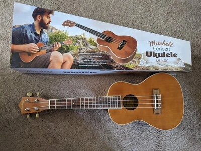 New W/Box Mitchell Concert Ukulele MU40C - Image 1 of 4