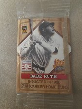 Sealed Babe Ruth & Frank Robison Home Run Trading Cards - 2001 Topps Post Cereal