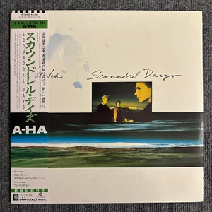 A-Ha Scoundrel Days Japanese LP Vinyl Record 1986 Warner Bros. With OBI & Insert - Picture 1 of 6