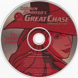 Vintage Carmen Sandiego's Great Chase Through Time (PC Win/Mac, 1999)*DISC ONLY* - Picture 1 of 2