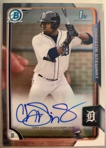 QTY: 2015 Bowman Chrome - Christin Stewart ( Tigers ) 1st Rookie Auto #BCA-CST - Picture 1 of 2