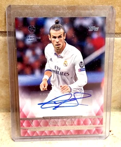 GARETH BALE 2017 Topps UEFA Champions League Showcase ROT AUTO 10/25 Autogramm - Bild 1 von 2