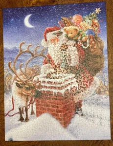 SONDERLIEFERUNG Weihnachten Santa Springbock Puzzle 500 Teile #01467 vollständig - Bild 1 von 4