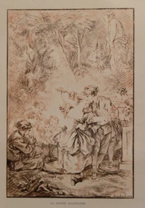 La Danse Allemand Litho nach Boucher 1769 - Bild 1 von 2