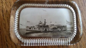 Antique Riverboat St. Lawrence Paperweight 1803-60 Montreal Quebec - Picture 1 of 13