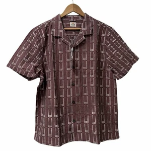 Camicia uomo Marine Layer Dobby Resort con bottoni taglia L rosa appassita vacanza nuova con etichette - Foto 1 di 6