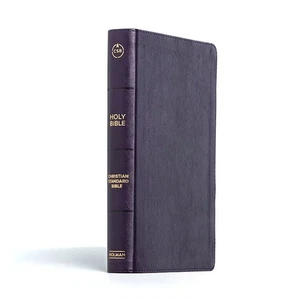 CSB Giant Print Reference Bible, Plum LeatherTouch, Indexed, Red Letter, .. NEW - Picture 1 of 1