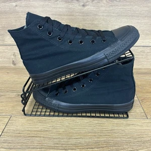Converse Shoes Women’s Size UK 6 Canvas Triple Black Work School High Trainers - Picture 1 of 10