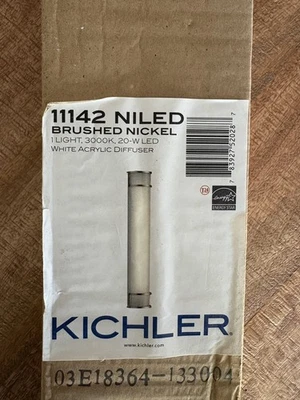 Brushed Nickel LED Linear Bath from the No Family Collection - Image 1 of 4