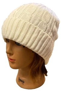 Gorro de punto de invierno para hombre Gorro de punto de esquí Gorro con forro de piel sintética - Imagen 1 de 6