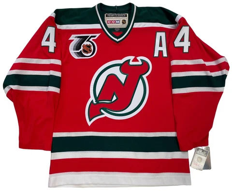 SCOTT STEVENS NEW JERSEY DEVILS CCM VINTAGE JERSEY NHL 75th ANNIVERSARY SIZE S Cover