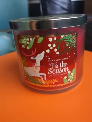 Bath & Body Works Tis The Season Candle 14.5 oz 3 Wick - Image 1 of 3