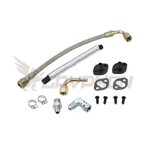 6AN Braided Turbo Water Line Kit for Toyota Land Cruiser HJ61 12HT 12H-T CT26 - Picture 1 of 2