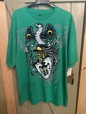 Camiseta Attitude Verde Con Águila 3XL NUEVA CON ETIQUETAS Doble Cara Foto 1 de 4
