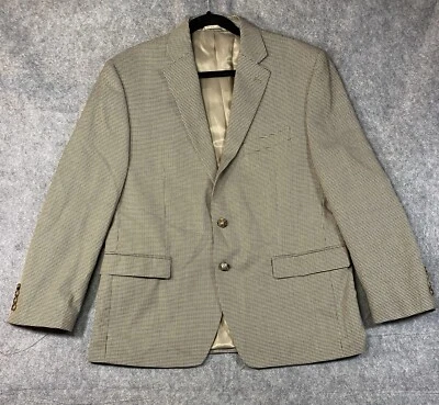 Chaqueta Lauren Ralph Lauren Para Hombre 42S Bronceada Pata de Gallo Preppy Foto 1 de 4