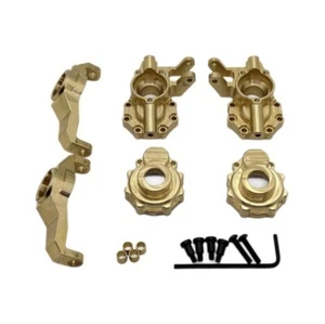 For 1:10 RC Traxxas TRX4 TRX6 Brass Front Portal Drive Housing Caster Blocks Kit - Picture 1 of 5