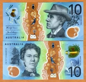 Australia, $10, 2017, P-63, Polymer UNC Redesigned - Picture 1 of 2