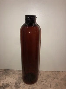 8 Unzen PET Kunststoff BPA frei 24/410 Bernstein Runde Kugel Flaschen & Verschlüsse Menge 48 - Bild 1 von 3