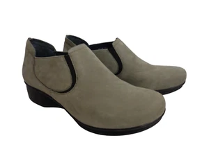DANSKO EUR 39 US 8.5M 9M Lynn Gris Nubuck Cuero Zuecos Zapatos Botines - Imagen 1 de 8