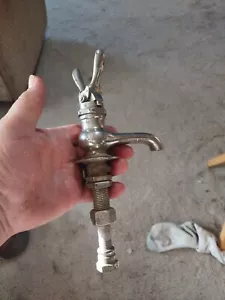 Old Antique Haydenville Co. Brass Rabbit Ear Pedestal Faucets Spring Loaded USA - Picture 1 of 2