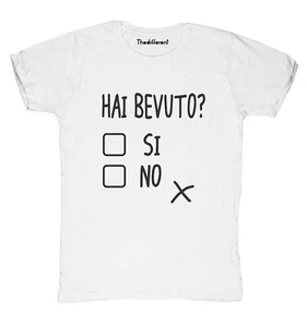 New T-Shirt Fiammata Uomo Hai Bevuto Funny Idea Regalo - Foto 1 di 1