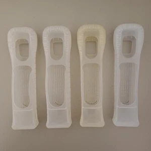 4 x Genuine Official Nintendo Wii Motion Plus Remote Cover Silicone Rubber Cases - Picture 1 of 14
