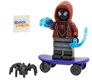 LEGO Superheroes Spider-Man Miles Morales Minifigure Skateboard Web Blasts682303 - Picture 1 of 5
