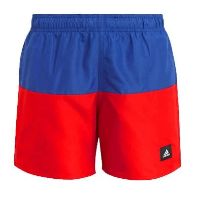 Adidas Children Colourblock Board Shorts Swim Shorts Blue Red - Image 1 of 2