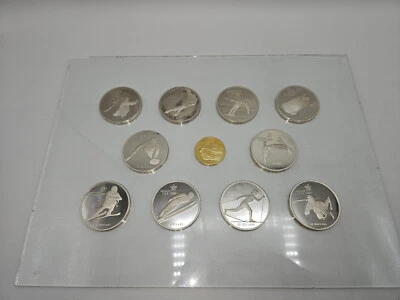 🌟 1992 Canada $100 Proof 1/4 oz Gold  + 10 1 oz Silver Royal Canadian Mint Coin - Image 1 of 4