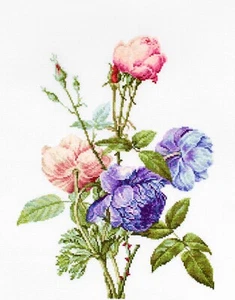 DIY Needlepoint Counted Cross Stitch "The Bouquet" Embroidery Kit Luca-S - Picture 1 of 6