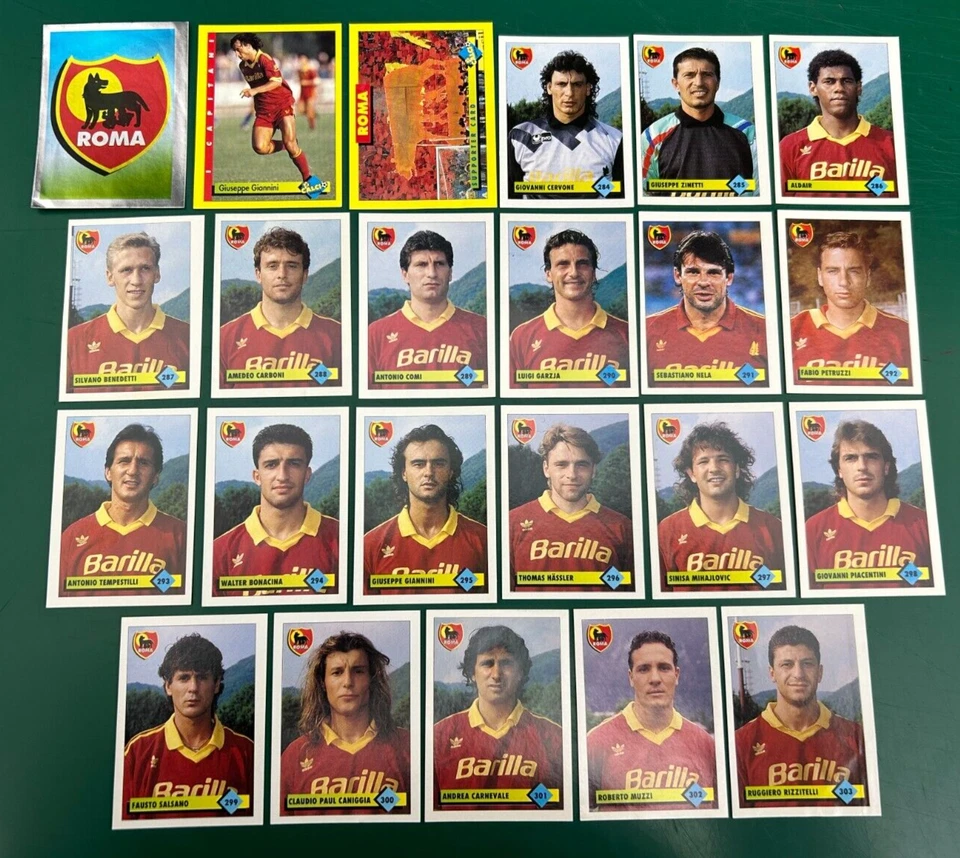 SET DI 23  FIGURINE CALCIATORI MERLIN 93 1992-93  ROMA  NUOVE - Immagine 1 di 1