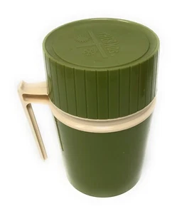 Thermoskanne Reisebecher Vakuumglas Retro olivgrün 10oz Modell 7002 Vintage 70er - Bild 1 von 2