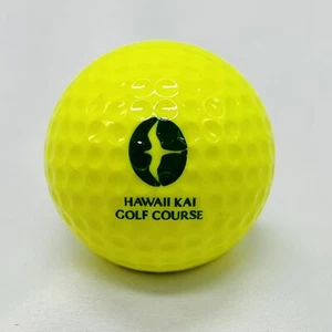 Golf Ball Hawaii Kai Golf Course Golf Ball Yellow 2 Spalding - Picture 1 of 4