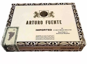 Cigar Box Arturo Fuente Curly Head Deluxe EMPTY 9.5" x 7" x 2" Crafts Storage - Picture 1 of 8